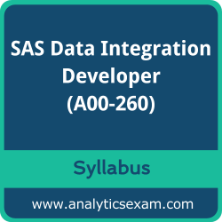 A00-260 Syllabus, A00-260 PDF Download, SAS A00-260 Dumps, SAS Data Integration Developer PDF Download, SAS Certified Data Integration Developer for SAS 9 Certification