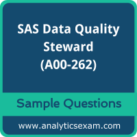 A00-262 Dumps Free, A00-262 PDF Download, SAS Data Quality Steward Dumps Free, SAS Data Quality Steward PDF Download, A00-262 Free Download