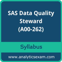 A00-262 Syllabus, A00-262 PDF Download, SAS A00-262 Dumps, SAS Data Quality Steward Dumps PDF Download, SAS Certified Data Quality Steward for SAS 9 PDF Download