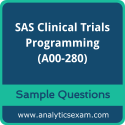 A00-280 Dumps Free, A00-280 PDF Download, SAS Clinical Trials Programming Dumps Free, SAS Clinical Trials Programming PDF Download, A00-280 Free Download