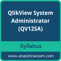 QV12SA Syllabus, QV12SA PDF Download, Qlik QV12SA Dumps, QlikView System Administrator Dumps PDF Download, QlikView System Administrator PDF Download