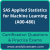 SAS Certified Associate - Applied Statistics for Machine Learning (A00-480) Prem