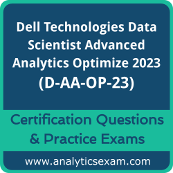 Dell Technologies Data Scientist Advanced Analytics Optimize 2023 (D-AA-OP-23) P