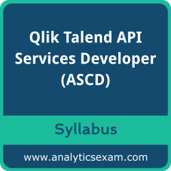 Download Qlik ASCD Syllabus, Qlik Talend API Services Developer Dumps, and Qlik Talend API Services Developer PDF for Qlik Talend API Services Developer preparation