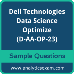 Get D-AA-OP-23 Dumps Free, Dell Technologies Data Science Optimize PDF and Dumps, and D-AA-OP-23 Free Download for comprehensive exam preparation.