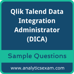 Get DICA Dumps Free, Qlik Talend Data Integration Administrator PDF and Dumps, and DICA Free Download for comprehensive exam preparation.