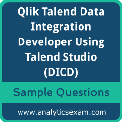 Get DICD Dumps Free, Qlik Talend Data Integration Developer Using Talend Studio PDF and Dumps, and DICD Free Download for comprehensive exam preparation.