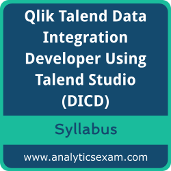 Download Qlik DICD Syllabus, Qlik Talend Data Integration Developer Using Talend Studio Dumps, and Qlik Talend Data Integration Developer Using Talend Studio PDF for Qlik Talend Data Integration Developer Using Talend Studio preparation