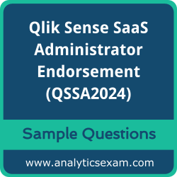 Get QSSA2024 Dumps Free, Qlik Sense SaaS Administrator Endorsement PDF and Dumps, and QSSA2024 Free Download for comprehensive exam preparation.