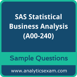 Get A00-240 Dumps Free, SAS Statistical Business Analysis PDF and Dumps, and A00-240 Free Download for comprehensive exam preparation.