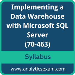 70-463 Syllabus, 70-463 PDF Download, Microsoft 70-463 Dumps, Implementing a Data Warehouse with Microsoft SQL Server Dumps PDF Download, Implementing a Data Warehouse with Microsoft SQL Server 2012/2014 PDF Download