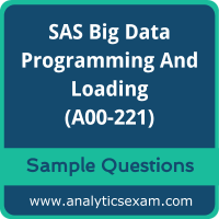 A00-221 Dumps Free, A00-221 PDF Download, SAS Big Data Professional Dumps Free, SAS Big Data Professional PDF Download, A00-221 Free Download