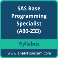 A00-233 Syllabus, A00-233 PDF Download, SAS A00-233 Dumps, SAS Base Programming Dumps PDF Download, SAS Certified Specialist - Base Programming Using SAS 9.4 Delta PDF Download