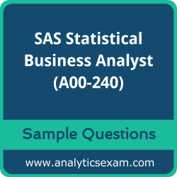 A00-240 Dumps Free, A00-240 PDF Download, SAS Statistical Business Analyst Dumps Free, SAS Statistical Business Analyst PDF Download, SAS Certified Statistical Business Analyst Using SAS 9 - Regression and Modeling Certification, A00-240 Free Download, A00-240 VCE, SAS Statistical Business Analyst Certification Dumps, A00-240 Exam Questions PDF