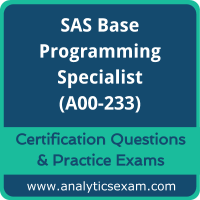 SAS A00-233 Dumps, SAS A00-233 Dumps Free Download, SAS A00-233 PDF, A00-233 Actualtests PDF, A00-233 VCE, A00-233 Braindumps