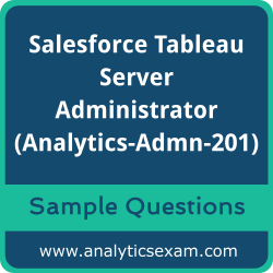 Get Analytics-Admn-201 Dumps Free, Salesforce Tableau Server Administrator PDF and Dumps, and Analytics-Admn-201 Free Download for comprehensive exam preparation.