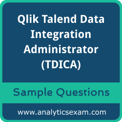 Get TDICA Dumps Free, Qlik Talend Data Integration Administrator PDF and Dumps, and TDICA Free Download for comprehensive exam preparation.