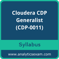 Download Cloudera CDP-0011 Syllabus, Cloudera CDP Generalist Dumps, and Cloudera CDP Generalist PDF for Cloudera CDP Generalist preparation