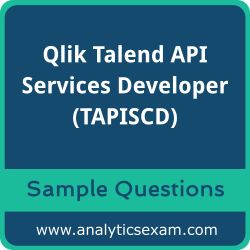 Get TAPISCD Dumps Free, Qlik Talend API Services Developer PDF and Dumps, and TAPISCD Free Download for comprehensive exam preparation.