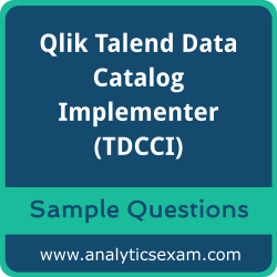Get TDCCI Dumps Free, Qlik Talend Data Catalog Implementer PDF and Dumps, and TDCCI Free Download for comprehensive exam preparation.