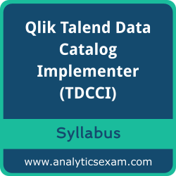 Download Qlik TDCCI Syllabus, Qlik Talend Data Catalog Implementer Dumps, and Qlik Talend Data Catalog Implementer PDF for Qlik Talend Data Catalog Implementer preparation