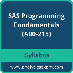 Download SAS A00-215 Syllabus, SAS Programming Fundamentals Dumps, and SAS Programming Associate PDF for SAS 9.4 Programming Fundamentals preparation