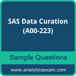 A00-223 Dumps Free, A00-223 PDF Download, SAS Data Curation Dumps Free, SAS Data Curation PDF Download, A00-223 Free Download