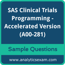 A00-281 Dumps Free, A00-281 PDF Download, SAS Clinical Trials Programming - Accelerated Version Dumps Free, SAS Clinical Trials Programming - Accelerated Version PDF Download, A00-281 Free Download