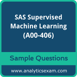 Get A00-406 Dumps Free, SAS Supervised Machine Learning PDF and Dumps, and A00-406 Free Download for comprehensive exam preparation.