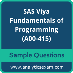 A00-415 Dumps Free, A00-415 PDF Download, SAS Viya Fundamentals of Programming Dumps Free, SAS Viya Fundamentals of Programming PDF Download, A00-415 Free Download