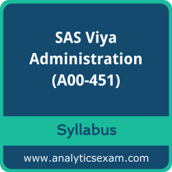 Download SAS A00-451 Syllabus, SAS Viya Administration Dumps, and SAS Viya Administration Specialist PDF for Administering SAS Viya preparation