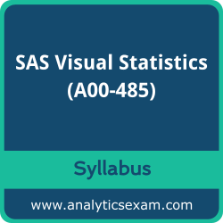 Download SAS A00-485 Syllabus, SAS Visual Statistics Dumps, and SAS Visual Statistics PDF for Modeling using SAS Visual Statistics preparation
