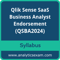 Download Qlik QSBA2024 Syllabus, Qlik Sense SaaS Business Analyst Endorsement Dumps, and Qlik Sense SaaS Business Analyst Endorsement PDF for Qlik Sense SaaS Business Analyst Endorsement preparation