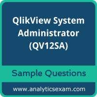 Get QV12SA Dumps Free, QlikView System Administrator PDF and Dumps, and QV12SA Free Download for comprehensive exam preparation.