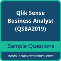 Free Qlik Sense Business Analyst Certification Sample Questions Analyticsexam