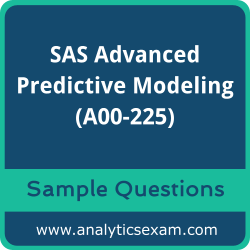 Get A00-225 Dumps Free, SAS Advanced Predictive Modeling PDF and Dumps, and A00-225 Free Download for comprehensive exam preparation.