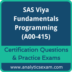Download free SAS A00-415 dumps, VCE, braindumps, and Actualtests PDF for comprehensive exam preparation.
